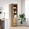 vidaXL Highboard Artisan Oak 37.5x35x180 cm Engineered Wood