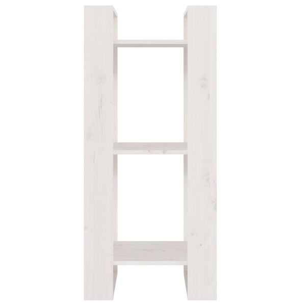 vidaXL Book Cabinet/Room Divider White 41x35x91 cm Solid Wood Pine