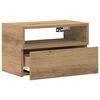 vidaXL Wall-mounted Bedside Cabinet Artisan Oak 45x26x28.5 cm