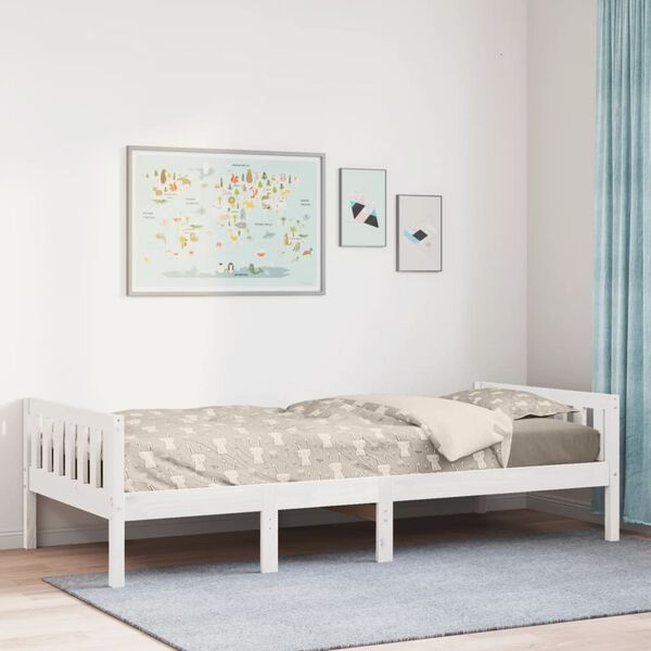 vidaXL Children's Bed without Mattress White 80x200 cm Solid Wood Pine
