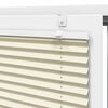 vidaXL Pleated Blind Cream 80x200 cm Fabric Width 79.4 cm Polyester