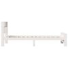 vidaXL Bed Frame with Headboard White 100 x 200 cm Engineered Wood