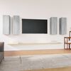 vidaXL TV Cabinets 4 pcs Grey Sonoma 30.5x30x90 cm Engineered Wood