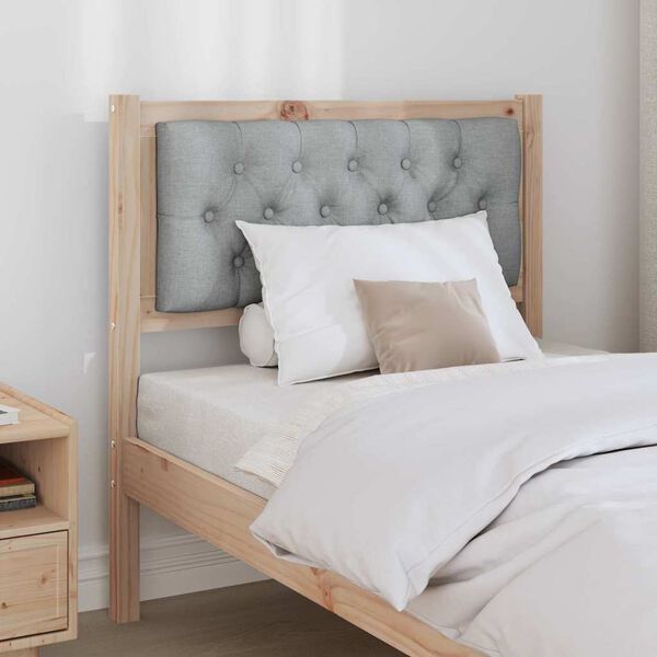 vidaXL Headboard Other Brown and light grey 80 cm Solid pine wood