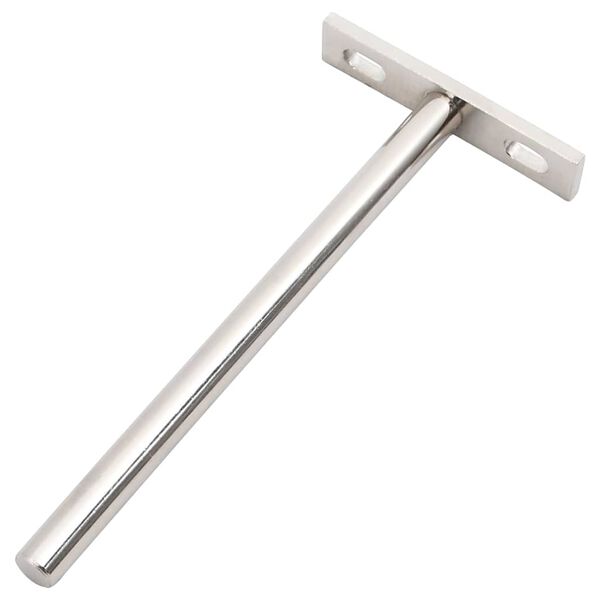 vidaXL Floating Shelf Brackets 12pcs Invisible &Oslash;10x150 mm Carbon Steel