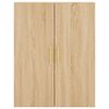 vidaXL Highboard Sonoma Oak 69.5x34x180 cm Engineered Wood