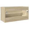 vidaXL Sink Cabinet Sonoma Oak 90x38.5x45 cm Engineered Wood