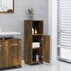 vidaXL Bathroom Cabinet Smoked Oak 30x30x95 cm Engineered Wood