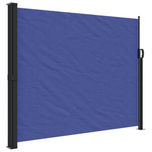 vidaXL Retractable Side Awning Blue 160x600 cm