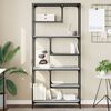 vidaXL Bookcase Grey Sonoma 81x36x176 cm Engineered Wood