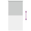 vidaXL Roller Blind Blackout Light Grey 70x175 cm Fabric Width 65.7 cm Polyester