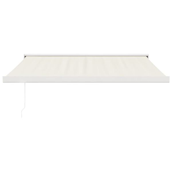 vidaXL Retractable Awning Cream 3.5x2.5 m Fabric and Aluminium
