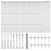 vidaXL Hexagonal Fence Ground Fix 100 x 1.2 m Galvanised Steel Silver