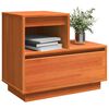 vidaXL Bedside Cabinet Wax Brown 60 x 34 x 51 cm Engineered Wood