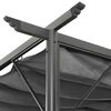 vidaXL Pergola with Retractable Roof Anthracite 3x3 m Steel 180 g/m&sup2;