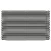 vidaXL Garden Raised Bed Galvanised Steel 114x40x68 cm Grey