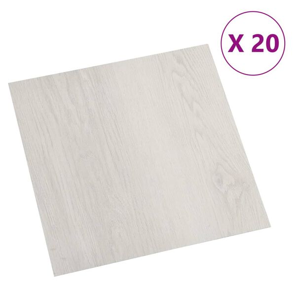 vidaXL Self-adhesive Flooring Planks 20 pcs PVC 1.86 m² Beige