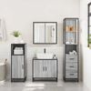 vidaXL Bathroom Cabinet Grey Sonoma 35x37.5x166 cm Engineered Wood