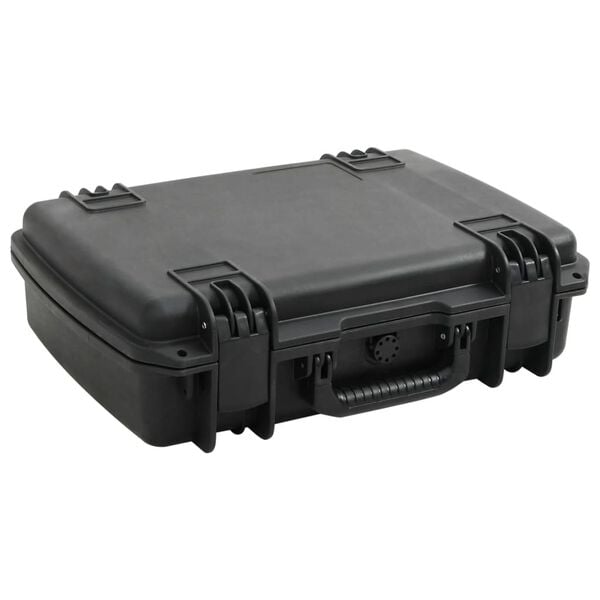 vidaXL Portable Flight Case Black 50.5x37x14.5 cm PP