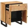 vidaXL Bedside Cabinet Natural 50 x 33 x 60 cm Solid Mango Wood