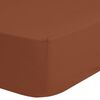 Good Morning Fitted Sheet 180x220 cm Terracotta