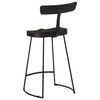 vidaXL Bar Stools 2 pcs Black 49x43x88 cm Solid Wood Mango