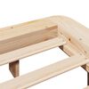 vidaXL Bed Frame without Mattress 180x200 cm Super King Solid Wood Pine