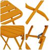 vidaXL Bistro Set 3 pcs Mustard Steel
