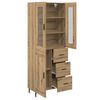 vidaXL Highboard with Drawer 2 pcs Artisan Oak Engineered Wood