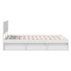 vidaXL Bed Frame with Headboard White 160 x 200 cm Engineered wood