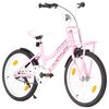vidaXL Kids Bike with Front Carrier 20 inch Pink and Black