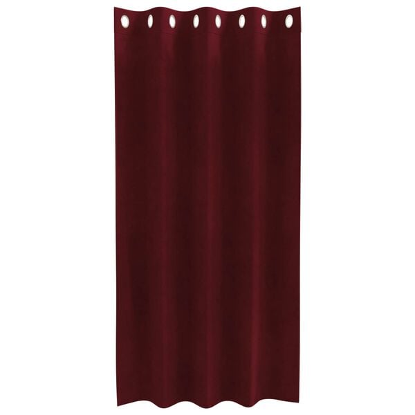 vidaXL Blackout Curtains 2 pcs Wine Red 140 x 175 cm Velvet