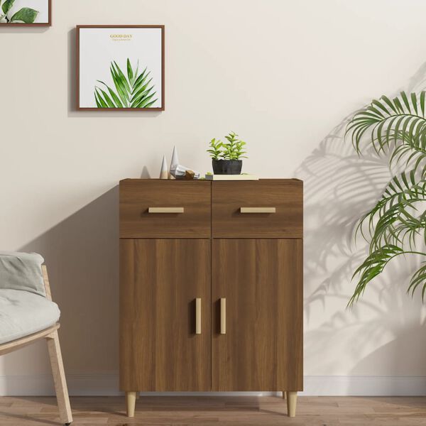 vidaXL Sideboard Brown Oak 69.5x34x90 cm Engineered Wood