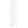 vidaXL Highboard White 34.5x34x180 cm Engineered Wood