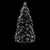 vidaXL Artificial Pre-lit Christmas Tree White 64 cm Fibre Optic