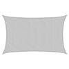 vidaXL Sun Shade Sail Light Grey 8x5 m 100% Polyester Oxford
