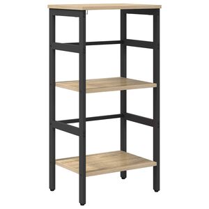 vidaXL Bookshelf Sonoma Oak 40 x 29.5 x 81 cm Engineered Wood
