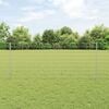 vidaXL Fence with Post Silver 1 x 10 m Steel