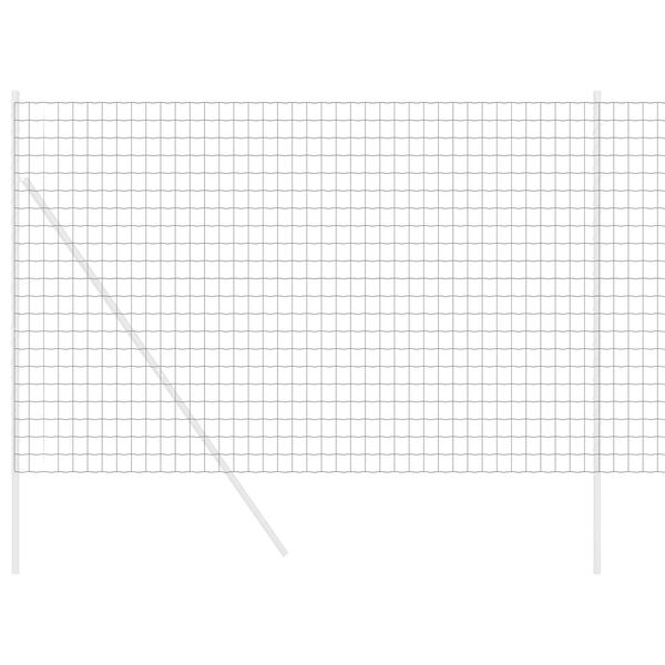 vidaXL Euro Fence Black 1.6 x 10 m PVC-coated iron