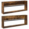 vidaXL Magazine Rack 2 pcs Smoked Oak 80 x 12 x 30 cm Engineered Wood
