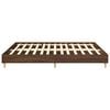 vidaXL Bed Frame without Mattress Brown Oak 180x200cm Engineered Wood
