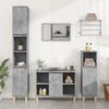 vidaXL 2 Piece Bathroom Furniture Set Concrete Grey Engineered Wood
