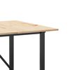 vidaXL Dining Table O-Frame 200x100x75 cm Solid Wood Pine and Steel