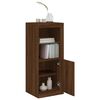 vidaXL Sideboard with LED Lights Brown Oak 41x37x100 cm