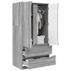 vidaXL Bathroom Cabinet Grey Sonoma 79.5 x 49 x 156 cm Engineered Wood