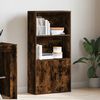 vidaXL Bookcase Smoked Oak 60x24x120 cm Engineered Wood