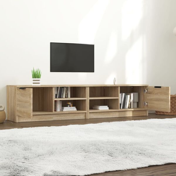 vidaXL TV Cabinets 2 pcs Sonoma Oak 80x35x36.5 cm Engineered Wood