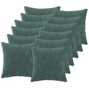 vidaXL Cushion Cover 12 pcs HEERLEN Sea Blue 40 x 40 cm