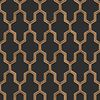 DUTCH WALLCOVERINGS Wallpaper Geometric Black and Gold