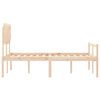 vidaXL Senior Bed without Mattress Double Solid Wood